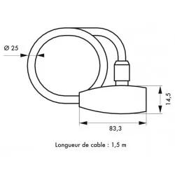 Αλυσίδα μηχανής Φ25 χιλ. x 1,5 μ. - 2 κλειδιά THIRARD THIRARD - 1 2