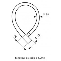 Αλυσίδα μηχανής SCORP Φ25 x 1,2μ. - 2 κλειδιά  THIRARD THIRARD - 1 2