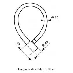Αλυσίδα μηχανής SCORP Φ25 x 1,2μ. - 2 κλειδιά  THIRARD THIRARD - 1 2