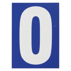Ταμπελάκι μπλε αριθμός 0 65 x 90 χιλ. THIRARD THIRARD - 1