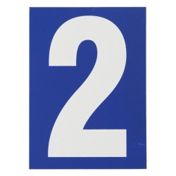 Ταμπελάκι μπλε αριθμός 2 65 x 90 χιλ. THIRARD THIRARD - 1