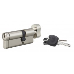 Κύλινδρος ασφαλείας HG5+ με πομολάκι 30X45 νίκελ - 3 κλειδιά THIRARD THIRARD - 1
