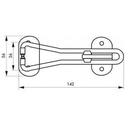 Μάνδαλο πόρτας inox THIRARD THIRARD - 1 2