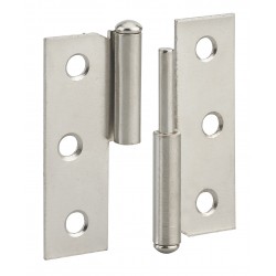 Μεντεσές ατσάλινος νίκελ 50X40 Δ THIRARD THIRARD - 1 2
