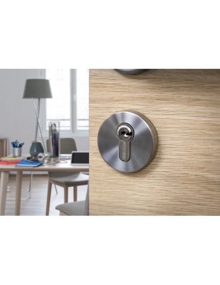Κύλινδρος ασφαλείας TRANSIT 2 νίκελ - 35 x 45 - 4 κλειδιά THIRARD THIRARD - 3