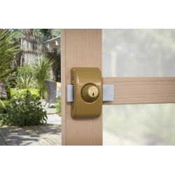 Πρόσθετη ασφάλεια με κύλινδρο 45 χιλ DESIGN μπρωνζέ - 3 κλειδιά THIRARD THIRARD - 1 2
