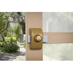 Πρόσθετη ασφάλεια με κύλινδρο 45 χιλ DESIGN μπρωνζέ - 3 κλειδιά THIRARD THIRARD - 1 2