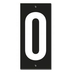 Ταμπελάκι αριθμός 0 56 x 120 χιλ. βιδωτό THIRARD THIRARD - 1