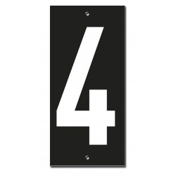 Ταμπελάκι αριθμός 4 56 x 120 χιλ. βιδωτό THIRARD THIRARD - 1
