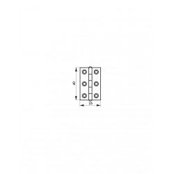 Μεντεσές INOX 304 40X25 χιλ. THIRARD THIRARD - 1 2
