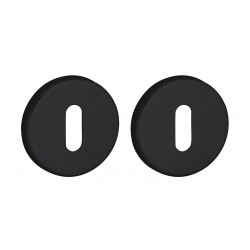 Ροζέτα στρογγυλή ζεύγος Φ50 μεσόπορτας μαύρο ματ THIRARD THIRARD - 1
