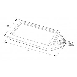 Μπρελόκ με ετικέτα 72x38 χιλ. 10 τεμάχια THIRARD THIRARD - 1 2