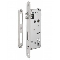 Κλειδαριά χωνευτή 50 x 85 στρογγυλή πλάκα inox THIRARD THIRARD - 1