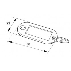 Μπρελόκ με ετικέτα 73x38 χιλ. 10 τεμάχια THIRARD THIRARD - 1 2