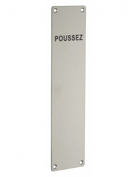 Πλάκα εξώπορτας με σήμανση "POUSSEZ" 300x75 χιλ THIRARD