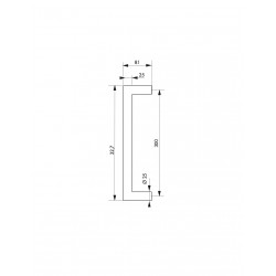 Λαβές εξώπορτας ζεύγος 2 τεμάχια 25x25 inox THIRARD  - 1 2