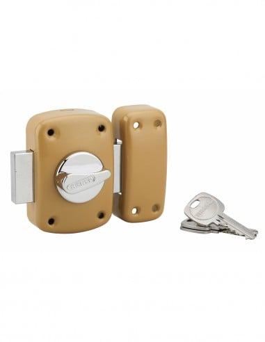 Πρόσθετη ασφάλεια πόρτας με πομολάκι και κύλινδρο 40 χιλ 3 κλειδιά CORVETTE THIRARD