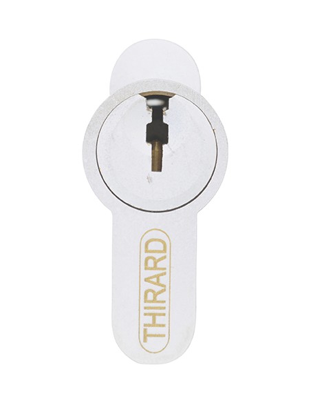 Κύλινδρος STD με πόμολο 30 x 30 άσπρος - 3 κλειδιά THIRARD THIRARD - 3