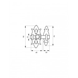 Σύρτης αντικέ μαύρος 40x90 THIRARD THIRARD - 1 2